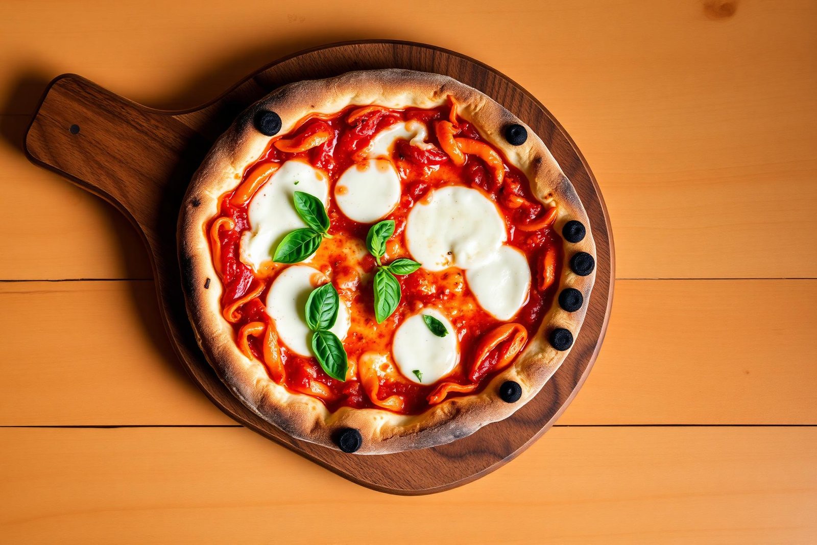 Pizza margherita artesanal